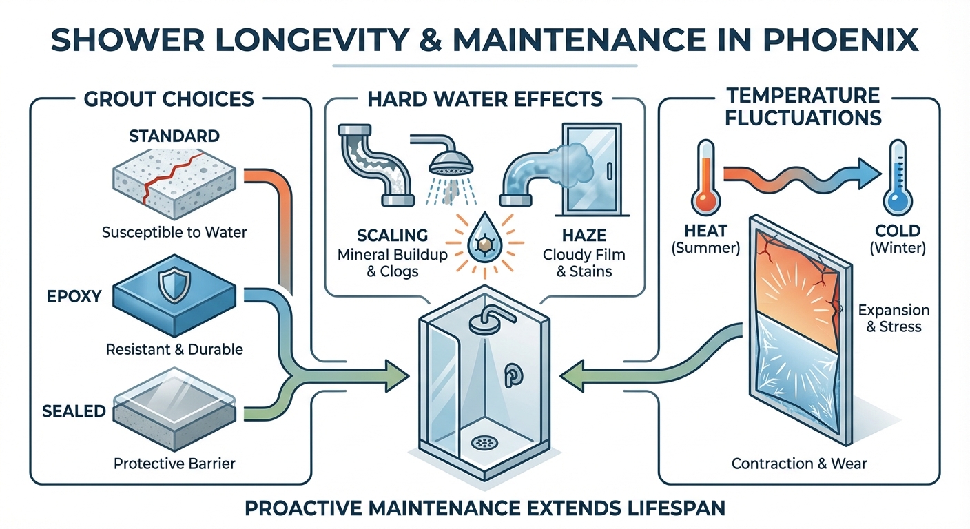 Flood Testing Shower Waterproofing Science in 2026 in Phoenix: Membranes, Mortars ...
