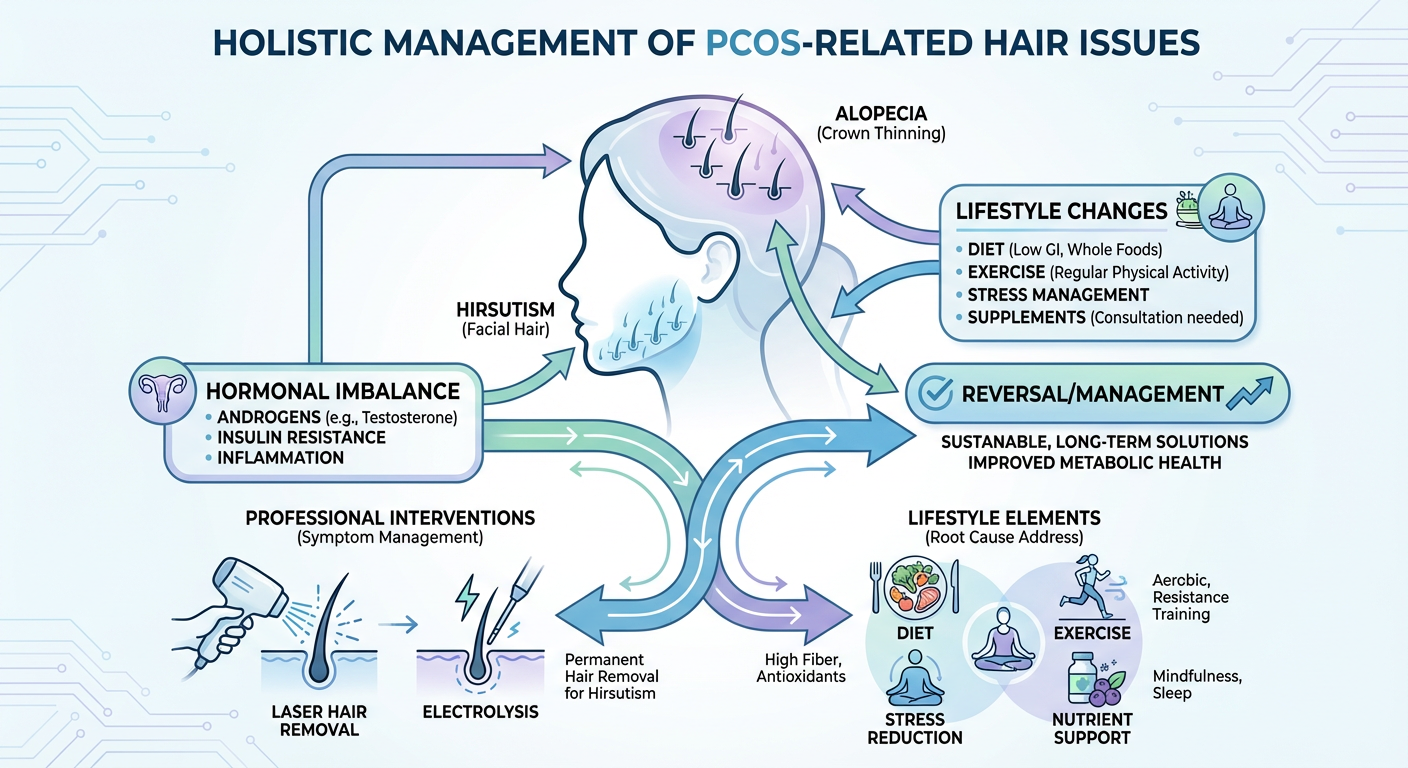 Holistic Management: Lifestyle Changes and Hormonal Therapies for Reversing Hair Problems