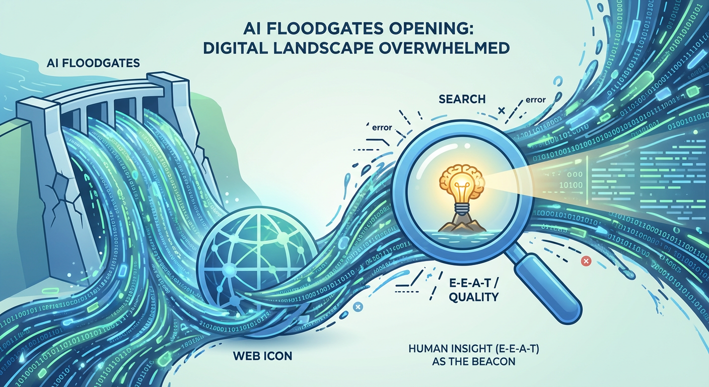 The AI-Generated Content Deluge and Quality Dilemma